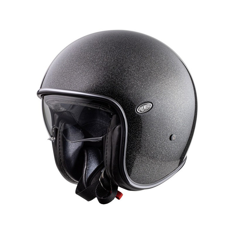 Premier Vintage Jethelm Evo U9 Glitter Silver maat XS