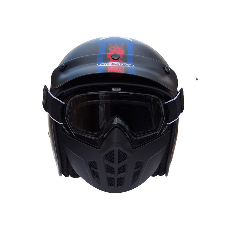 Premier Vintage Mask Jethelm Pin Up 9 BM maat XL