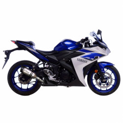 Leovince SBK LV Pro yamaha yzf r3-r25 - mt25-mt03 RVS (Inox)