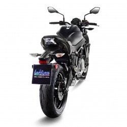 Leovince SBK sbk u.b. 2/1 kawasaki z 650/ninja 650 RVS (Inox) met catalysator