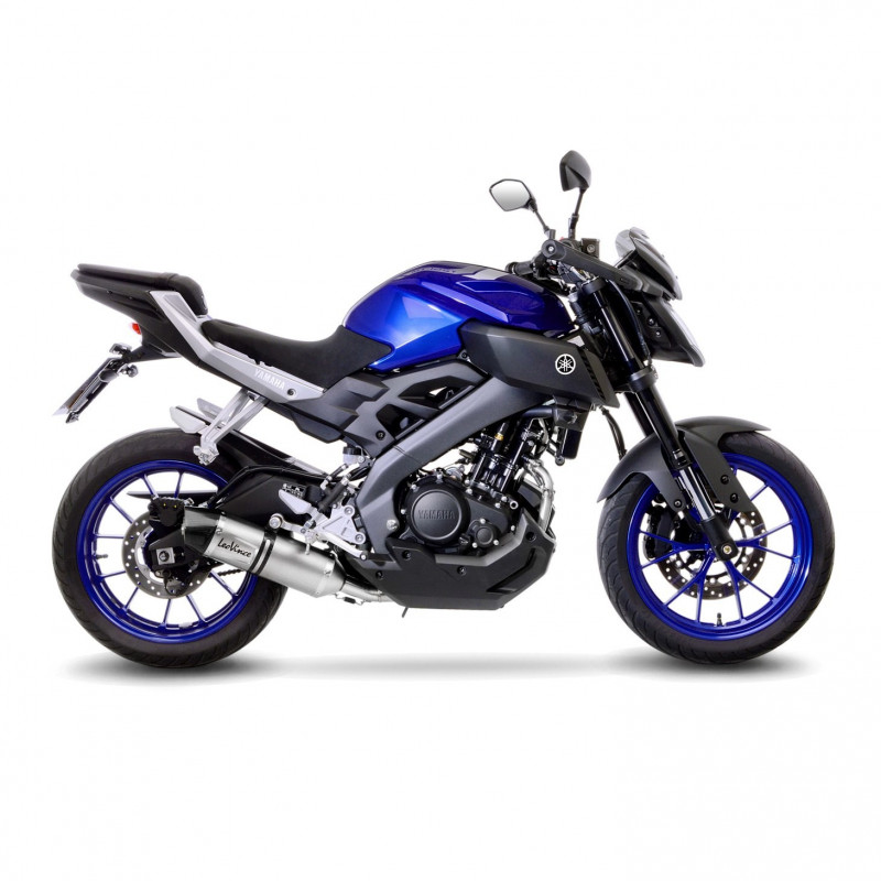 Leovince SBK LV One EVO 1/1 yamaha mt-125 / yzf-r125 RVS (Inox) met catalysator