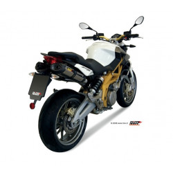 MIVV Aprilia Shiver 750 2008 2016 Suono Sport 2 slip-on RVS met Carbon eindkap