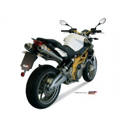 MIVV Aprilia Shiver 750 2008 2016 X-Cone Sport 2 slip-on RVS (Inox)