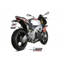 MIVV Aprilia Tuono v4 1100 2018 Mk3 Sport Slip-on RVS (Inox)