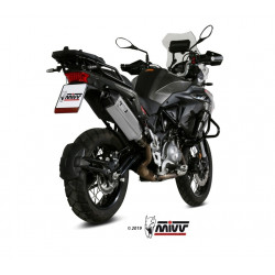 MIVV Benelli Trk 502 x 2018 Speed Edge Sport Slip-on RVS met Carbon eindkap