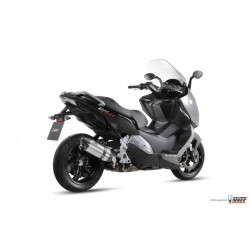 MIVV Bmw C 600 sport 2012 2015 Suono Sport Slip-on RVS met Carbon eindkap