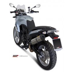 MIVV Bmw F 650 gs 2008 2012 Suono Sport Slip-on RVS met Carbon eindkap