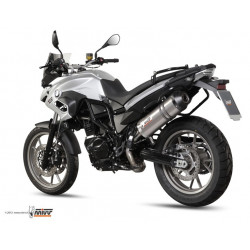 MIVV Bmw F 700 gs 2012 Oval Sport Slip-on Carbon met Carbon eindkap