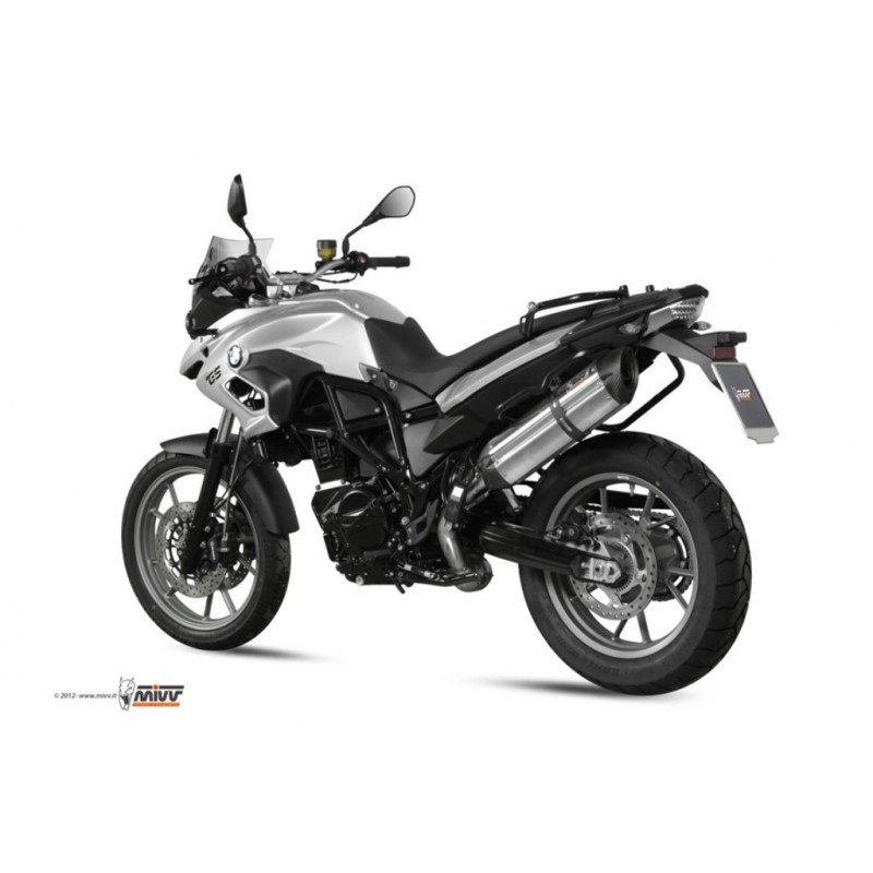 MIVV Bmw F 700 gs 2012 Suono Sport Slip-on RVS met Carbon eindkap