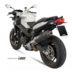 MIVV Bmw F 800 r / gt 2009 Oval Sport Slip-on Carbon met Carbon eindkap