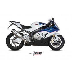 MIVV Bmw S 1000 RR 2015 2016 Speed Edge Sport Slip-on RVS met Carbon eindkap