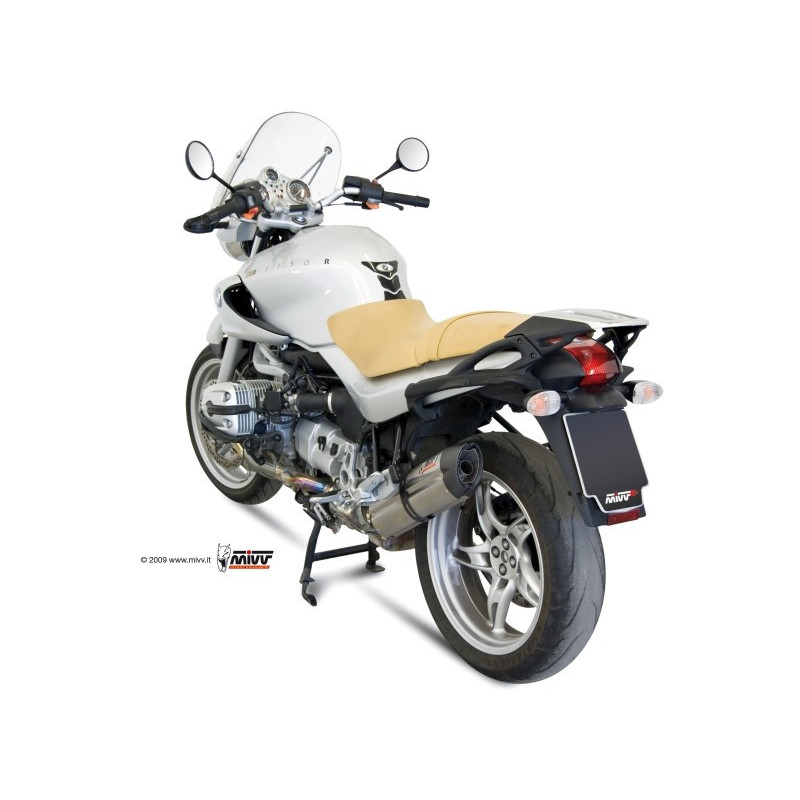 MIVV Bmw R 1150 r 2000 2006 Suono Sport Slip-on RVS met Carbon eindkap