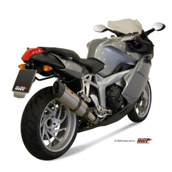 MIVV Bmw K 1200 r / s / gt 2005 2008 Suono Sport Slip-on RVS met Carbon eindkap