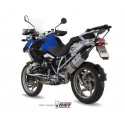 MIVV Bmw R 1200 gs / adventure 2004 2007 Speed Edge Sport Slip-on Titanium met Carbon eindkap