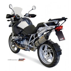 MIVV Bmw R 1200 gs / adventure 2004 2007 Suono Sport Slip-on RVS met Carbon eindkap
