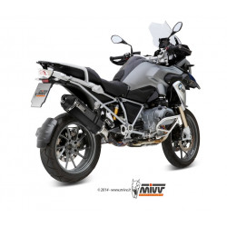 MIVV Bmw R 1200 gs / adventure 2013 2018 Speed Edge Sport Slip-on Steel black