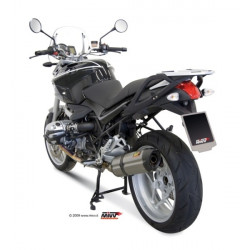 MIVV Bmw R 1200 r 2008 2010 Suono Sport Slip-on RVS met Carbon eindkap
