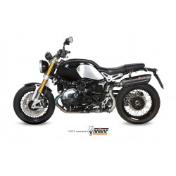 MIVV Bmw R nine t 2014 Suono Sport Slip-on Steel black