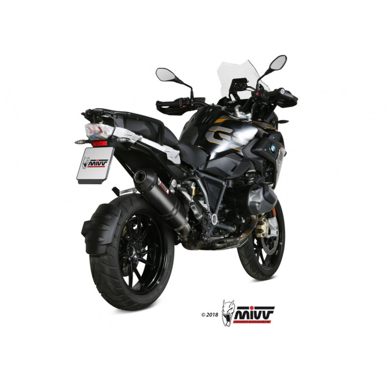 MIVV Bmw R 1250 gs / adventure 2019 Oval Sport Slip-on Carbon met Carbon eindkap