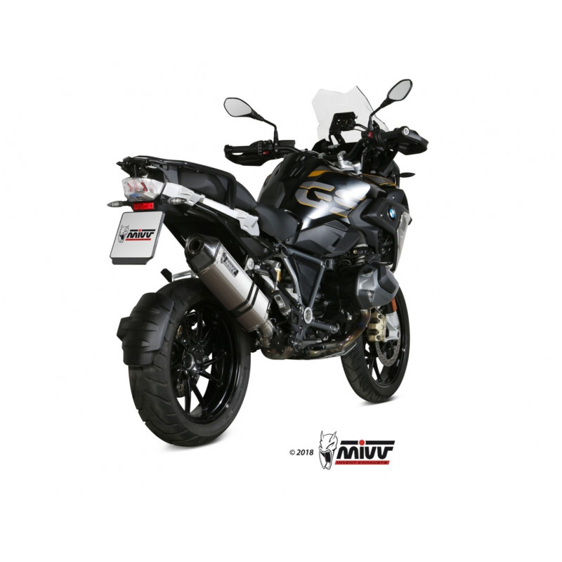 MIVV Bmw R 1250 gs / adventure 2019 Speed Edge Sport Slip-on RVS met Carbon eindkap