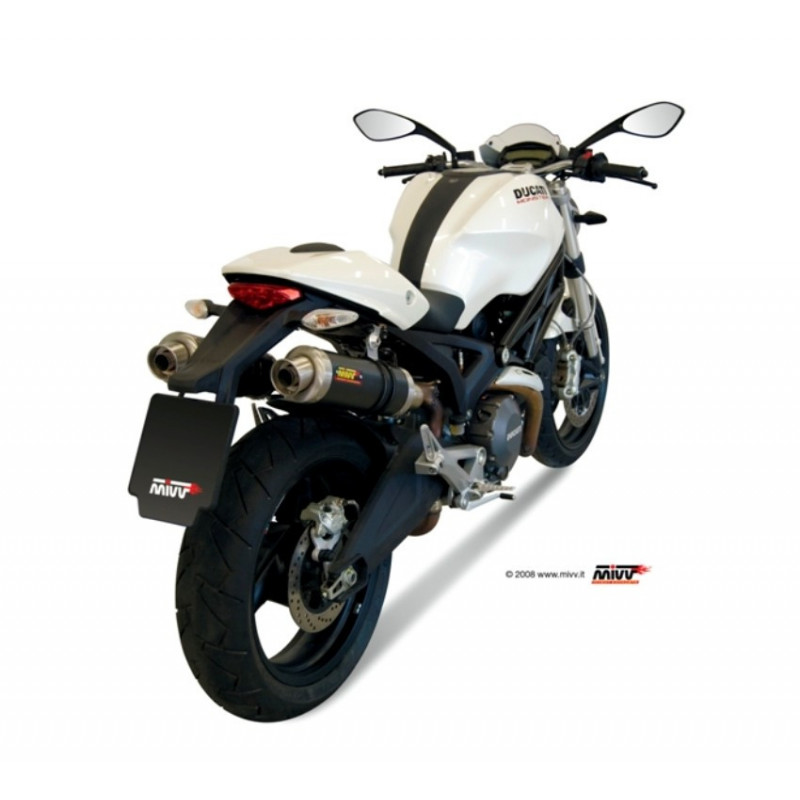 MIVV Ducati Monster 696 2008 2014 GP Sport 2 slip-on Carbon