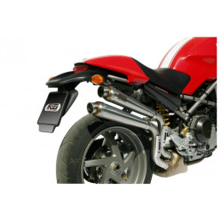 MIVV Ducati Monster s2r 800 2005 2007 X-Cone Sport 2 slip-on RVS (Inox)