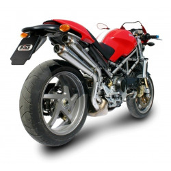 MIVV Ducati Monster s2r 800 2005 2007 X-Cone Sport 2 slip-on RVS (Inox)