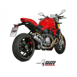 MIVV Ducati Monster 821 2018 Mk3 Sport Slip-on RVS (Inox)