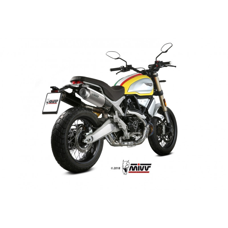 MIVV Ducati Scrambler 1100 2018 GP PRO Sport 2 slip-on Titanium