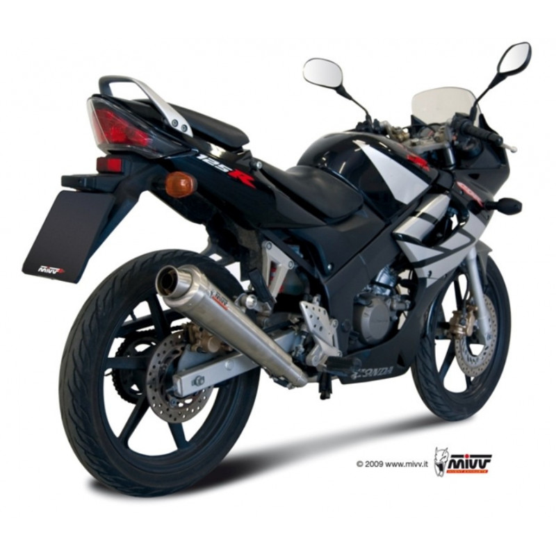 MIVV Honda Cbr 125 r 2004 2010 X-Cone Sport Imp. compl./full sys. 1x1 RVS (Inox)