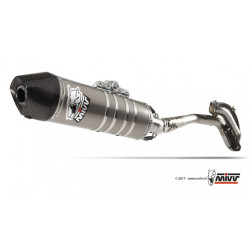 MIVV Honda Cre f 250 r 2011 2012 Oval Stronger enduro new Imp. compl./full sys. 1x1 RVS met Carbon eindkap