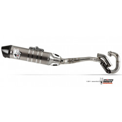 MIVV Honda Cre f 250 r 2011 2012 Oval Stronger enduro new Imp. compl./full sys. 1x1 RVS met Carbon eindkap