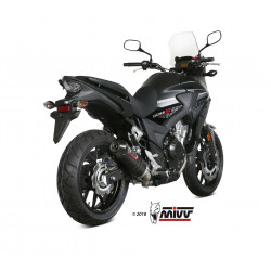 MIVV Honda Cb 500 x 2017 Oval Sport Slip-on Carbon met Carbon eindkap