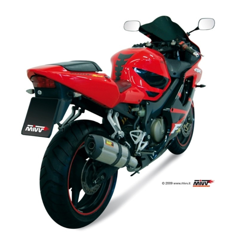 MIVV Honda Cbr 600 fs 2001 2003 Suono Sport Slip-on RVS met Carbon eindkap