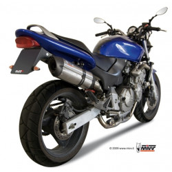 MIVV Honda Hornet 600 1998 2002 Suono Sport Slip-on RVS met Carbon eindkap