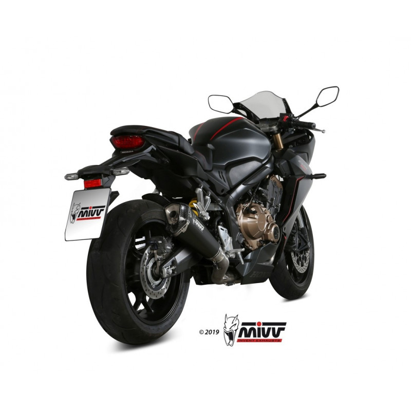 MIVV Honda Cb 650 r 2019 Delta race Sport Imp. compl./full sys. 4x2x1 Steel black