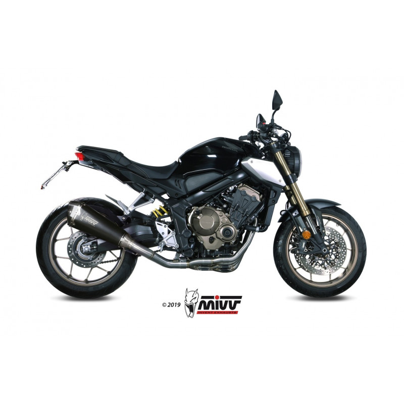MIVV Honda Cb 650 r 2019 Delta race Sport Imp. compl./full sys. 4x2x1 Steel black