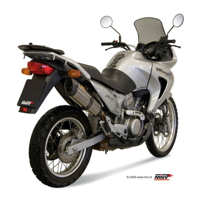 MIVV Honda Xlv 650 transalp 2000 2004 Suono Sport Slip-on RVS met Carbon eindkap