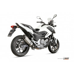MIVV Honda Integra 700 2012 2013 Suono Sport Slip-on RVS met Carbon eindkap