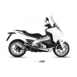 MIVV Honda Integra 700 2012 2013 Suono Sport Slip-on RVS met Carbon eindkap