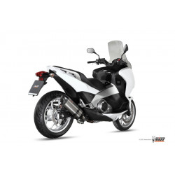 MIVV Honda Integra 700 2012 2013 Suono Sport Slip-on RVS met Carbon eindkap