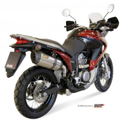 MIVV Honda Xlv transalp 700 2008 2013 Suono Sport Slip-on RVS met Carbon eindkap