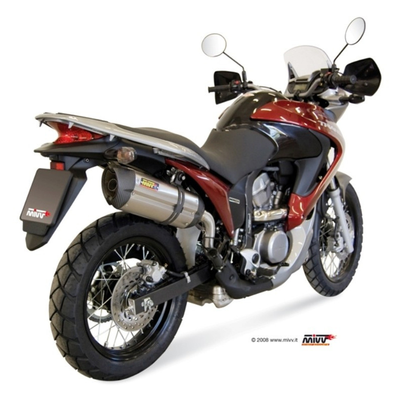 MIVV Honda Xlv transalp 700 2008 2013 Suono Sport Slip-on RVS met Carbon eindkap
