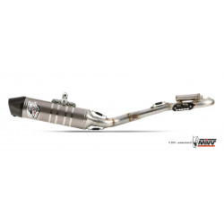 MIVV Kawasaki Kx 250 f 2009 2010 Oval Stronger cross new Imp. compl./full sys. 1x1 RVS met Carbon eindkap