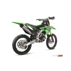 MIVV Kawasaki Kx 250 f 2011 2011 Oval Stronger cross new Imp. compl./full sys. 1x1 RVS met Carbon eindkap