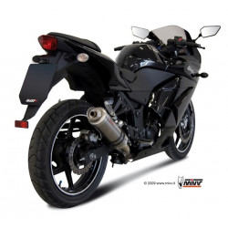MIVV Kawasaki Ninja 250r 2008 2013 GP Sport Slip-on Titanium
