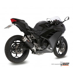 MIVV Kawasaki Ninja 300 2013 2016 GP Sport Imp. compl./full sys. 2x1 Steel black