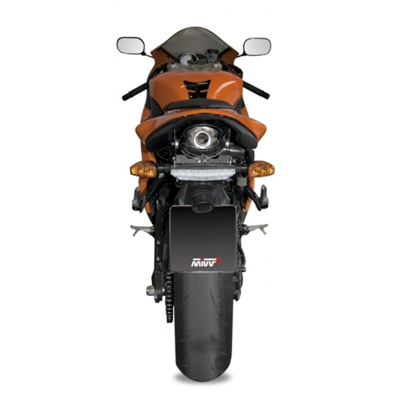 MIVV Kawasaki Zx-6 r 2007 2008 Suono Sport Slip-on RVS met Carbon eindkap