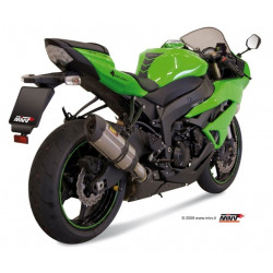 MIVV Kawasaki Zx-6 r 2009 2016 Suono Sport Slip-on RVS met Carbon eindkap