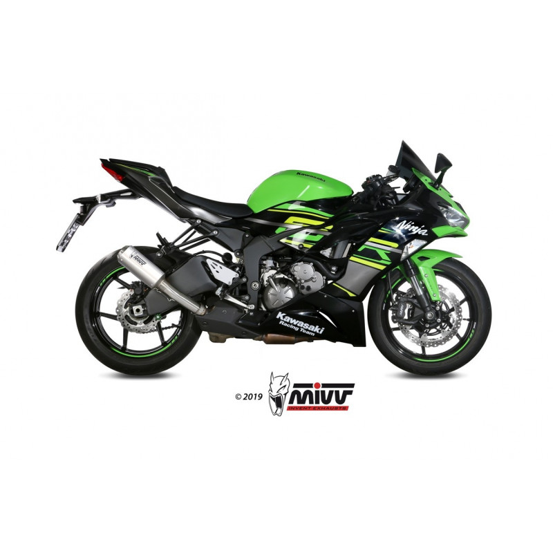 MIVV Kawasaki Zx-6 r 636 2019 Mk3 Sport Slip-on RVS (Inox)
